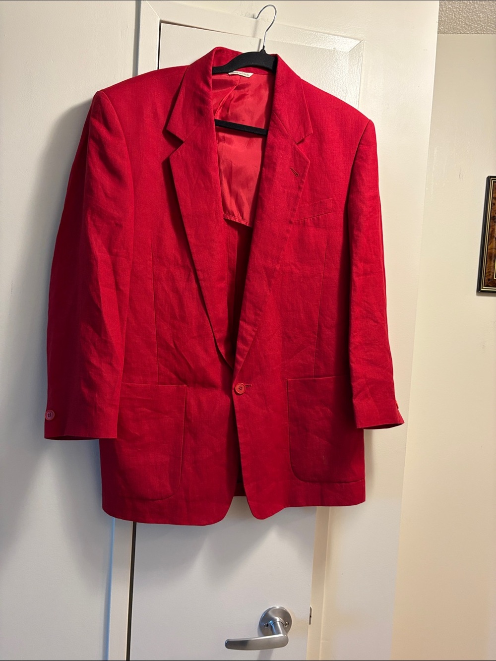 Byblos Red Men's Blazer - Classic Single-Button Style